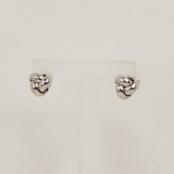 Sterling Silver Knot Stud Earrings 
